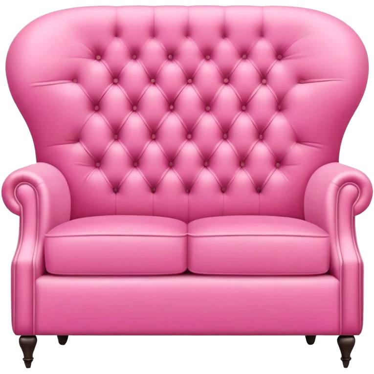 Pink long sofa emoji