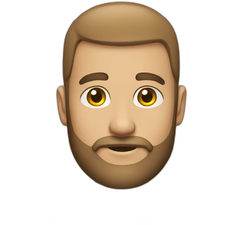 Make-cyclist bald short-beard emoji
