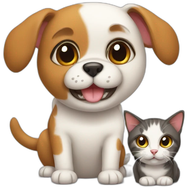 Dog cat emoji