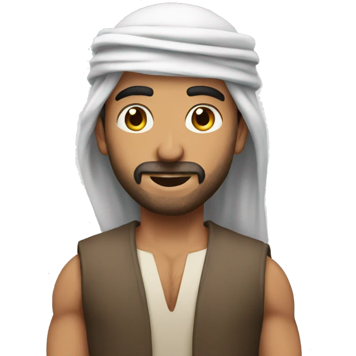 arab man muscle emoji