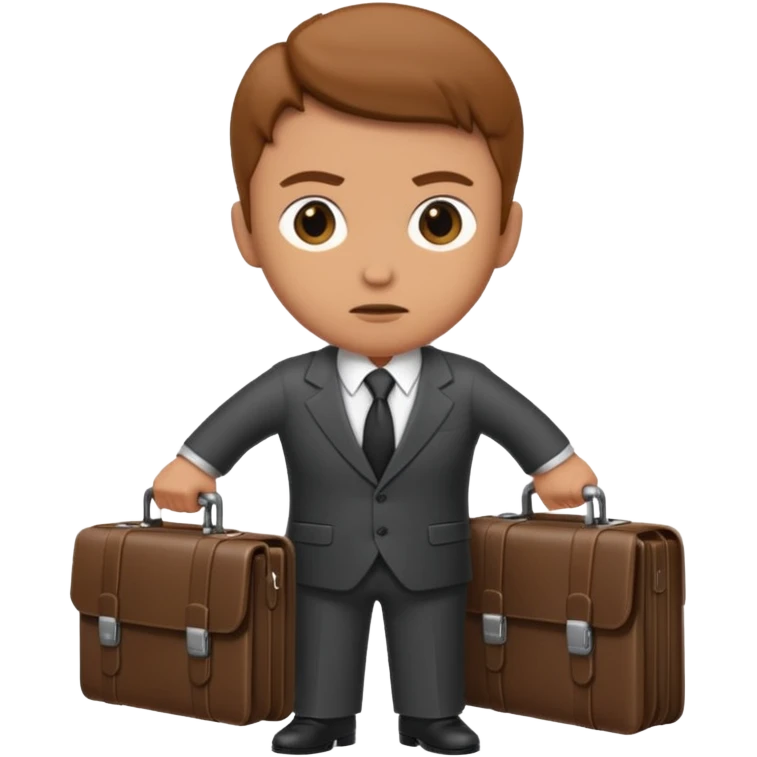 Spy with briefcase emoji