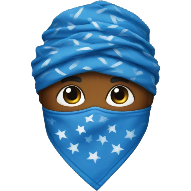 Blue bandana emoji