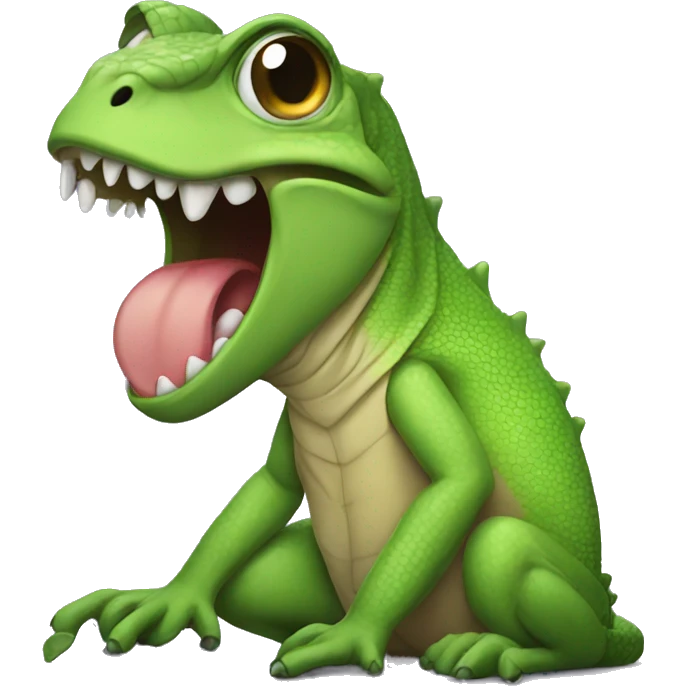 lizard crying emoji