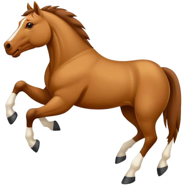 Bronco horse winning against bulldog  emoji