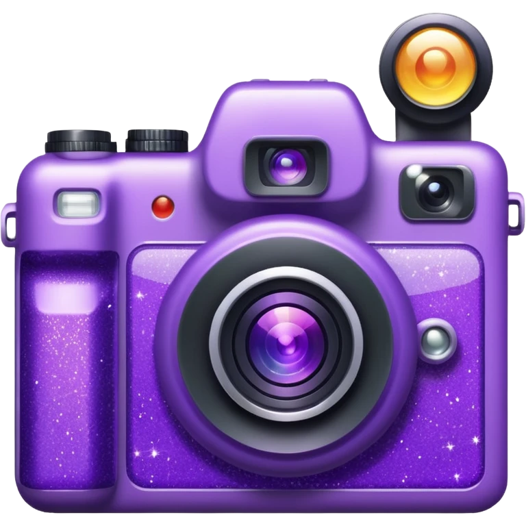 Glitter Camera Purple emoji