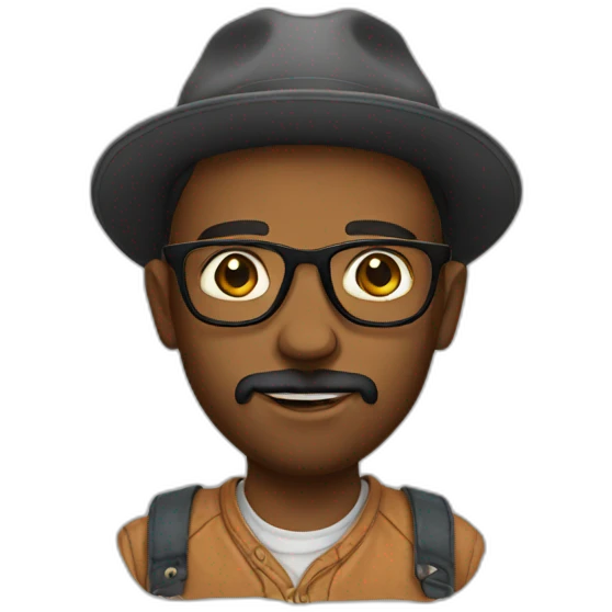 hipster emoji