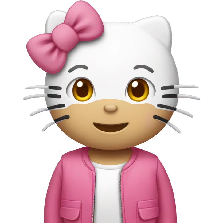 Hello Kitty saludando  emoji