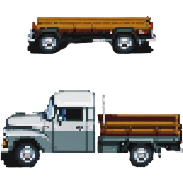 Classic ZIL-130 Soviet flatbed truck, iconic Russian vehicle from 1960s emoji