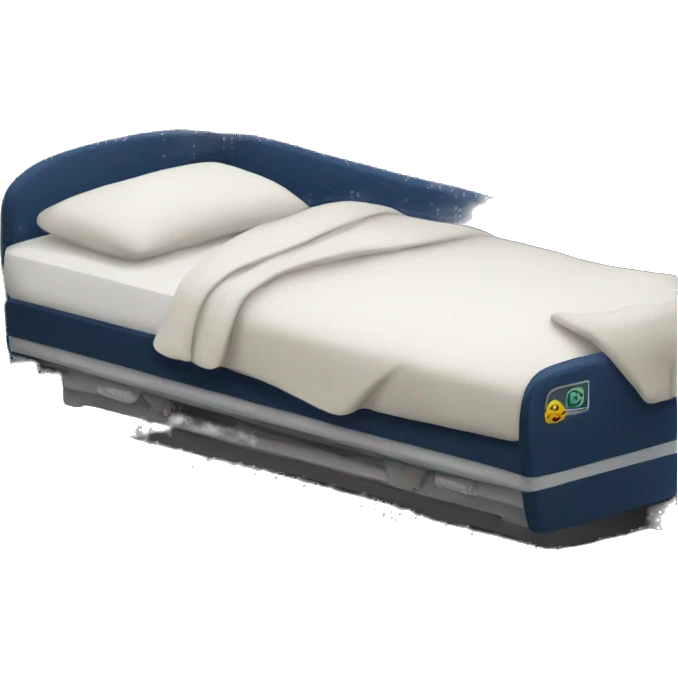 bed on the train emoji