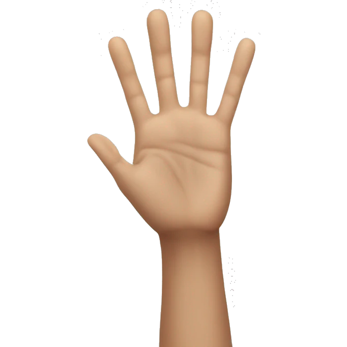 Hand that points up with th word THIS wrtten on it emoji