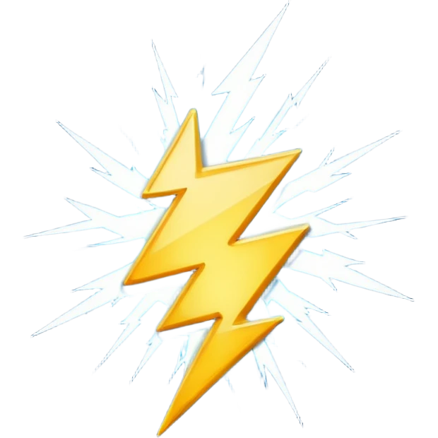 Lightning emoji