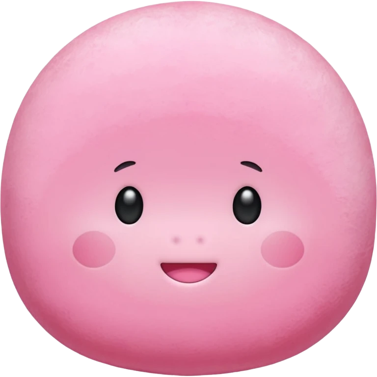 Pink mochi emoji