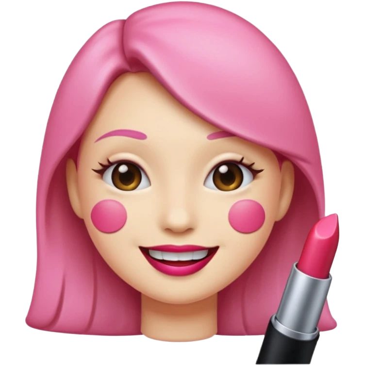 emoji face with lipstick emoji
