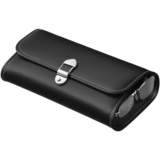 black glasses case emoji