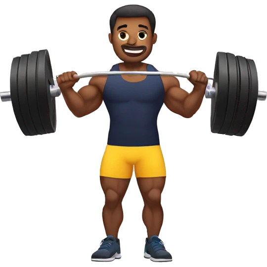 man weightlifter emoji