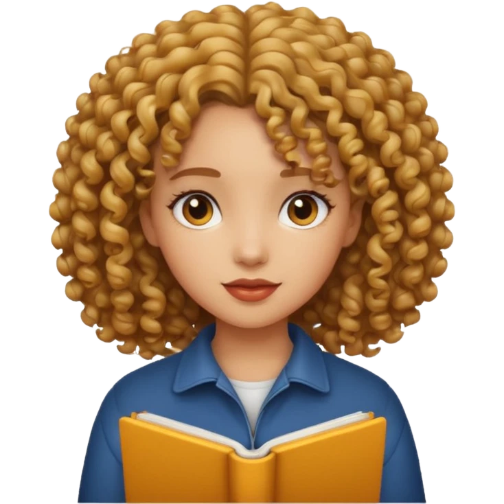 Curly girl emoji