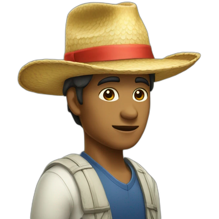 melancia de chapéu emoji