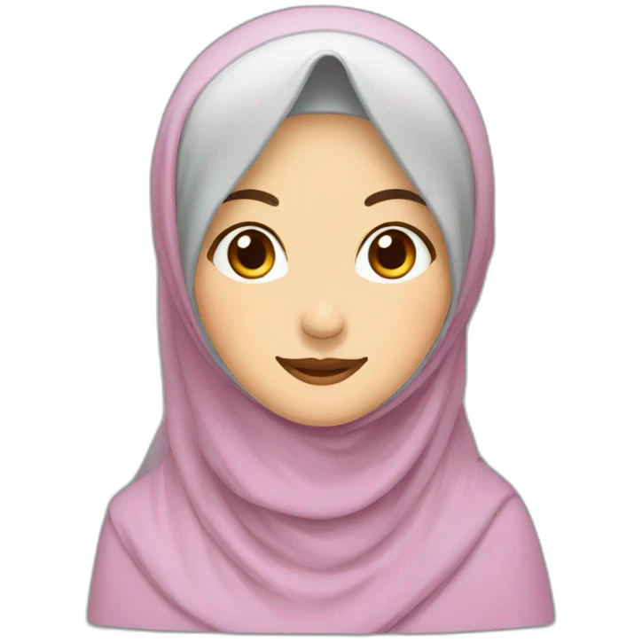 hijab happy Uyghur woman emoji