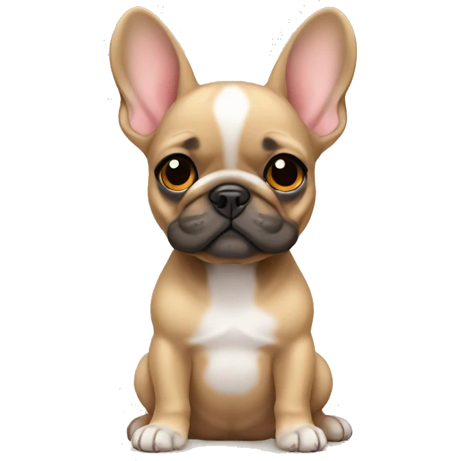 Fawn frenchie pup emoji