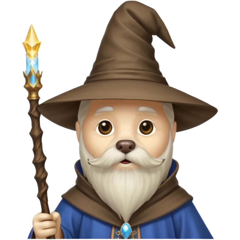 Dog wizard emoji