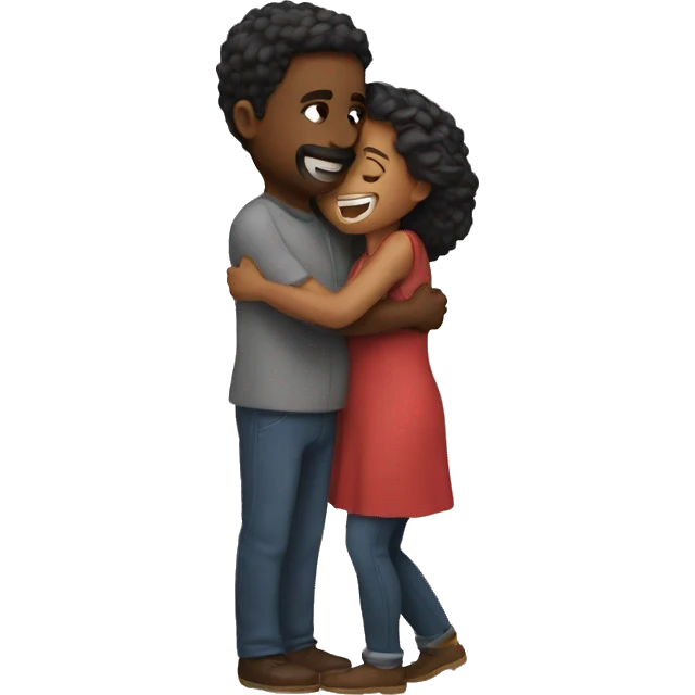 Couple hugging emoji