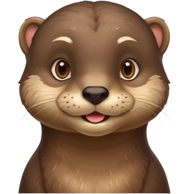 a flirty italian male otter smirking emoji