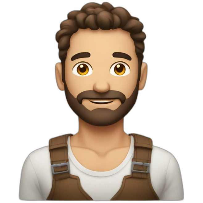 Personne de sexe masculin brun qui fait le poirier emoji