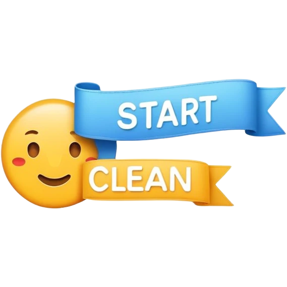 line with banner above saying start emoji
