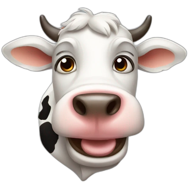 Funny cow emoji