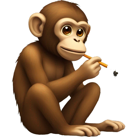 monkey smoke emoji