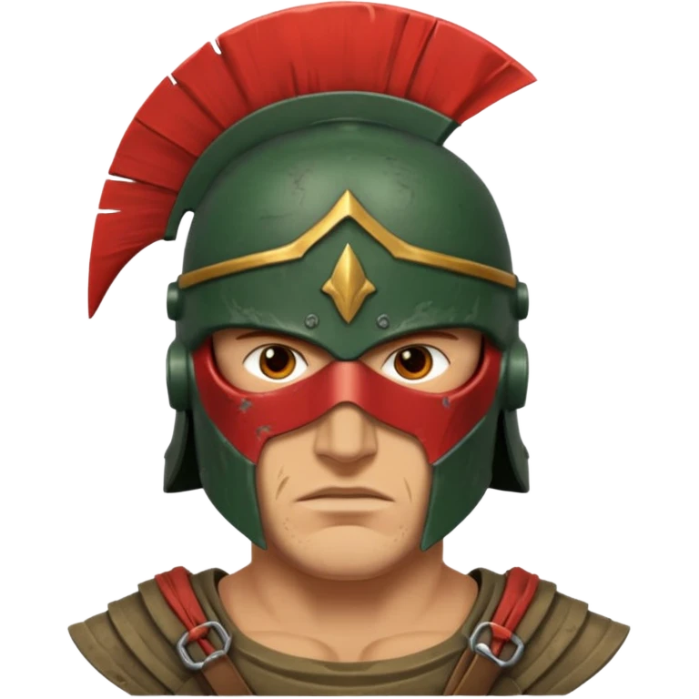 Spartan soldier face emoji