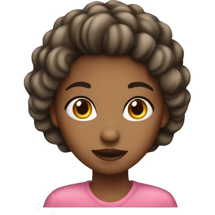 a girl with nail emoji