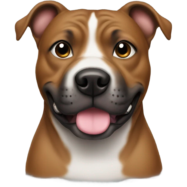 Staffy that is brown and has a watering can emoji