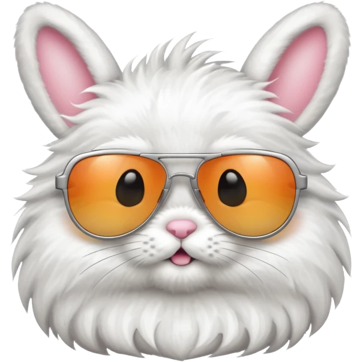 A cute bunny with a cool sunglasses emoji