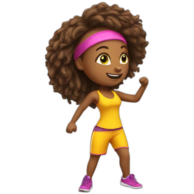 sunny zumba emoji