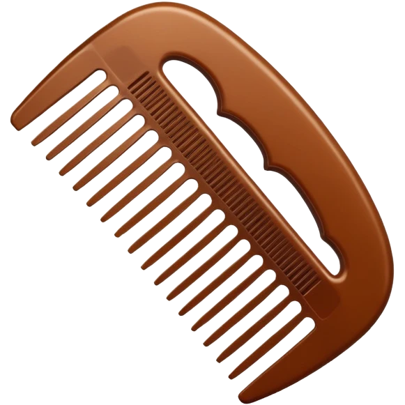 Brown comb emoji