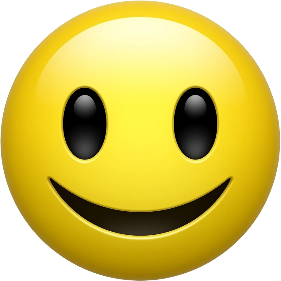 Goth Yellow smiley emoji