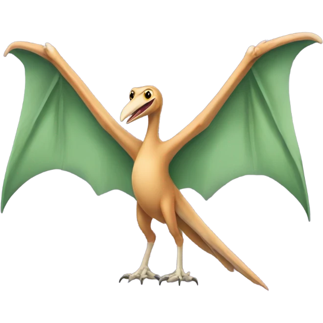 pterodactyl two legs two hands emoji