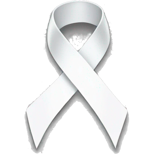 White ribbon emoji