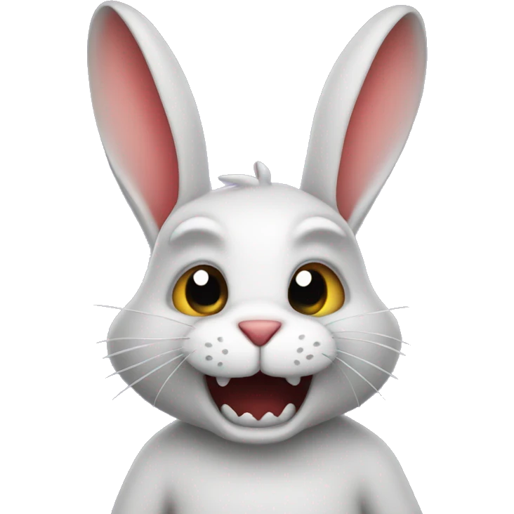 evil rabbit  emoji