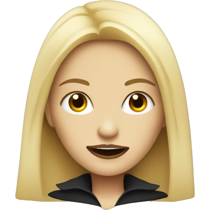 Blonde vampire woman emoji