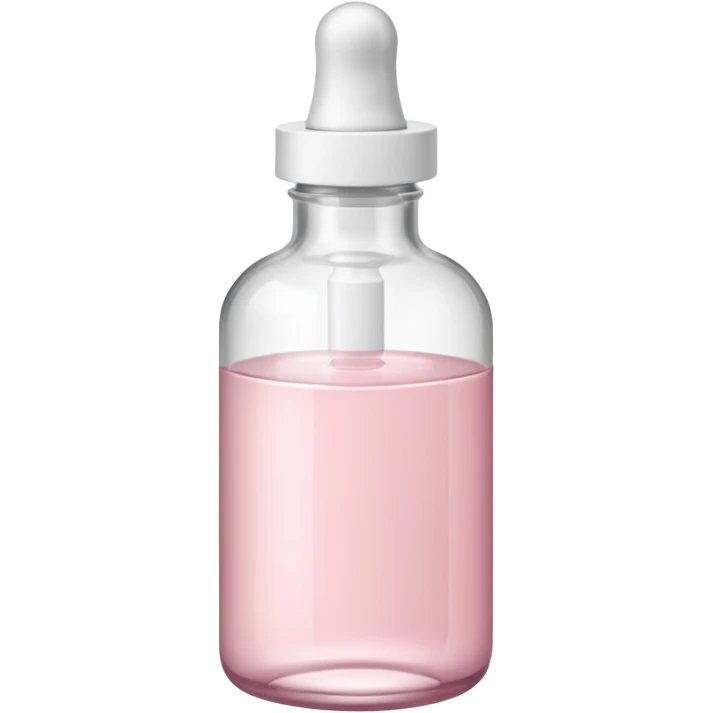 pale pink serum bottle with white top emoji