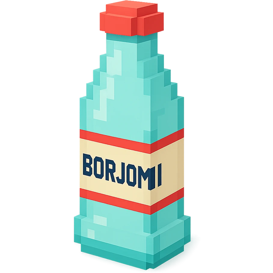бутылка borjomi, no background emoji