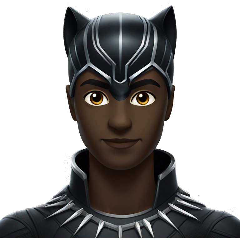 realistic winged black panther emoji