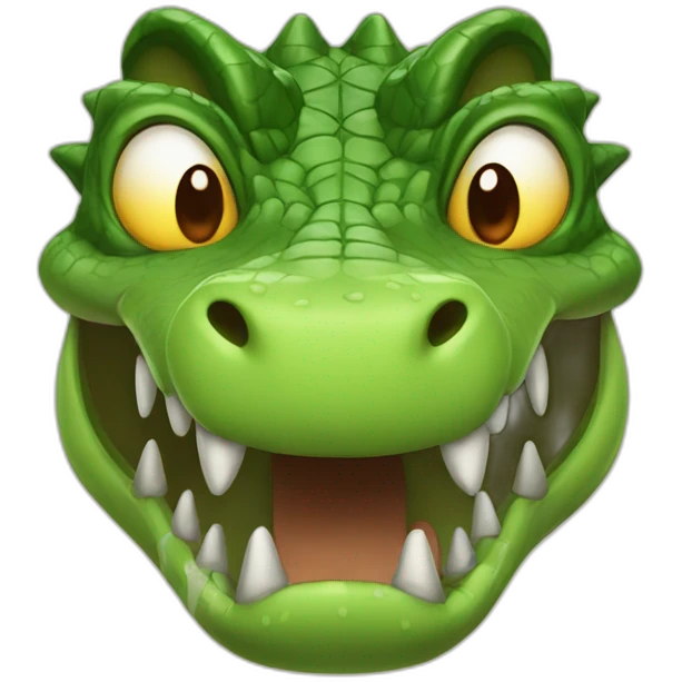 Crocodile démon emoji