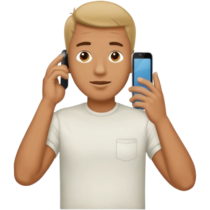 HOMBRE LLAMANDO A SU AMIGO emoji