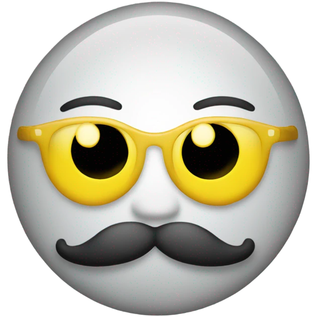 mustache yellow emoji emoji