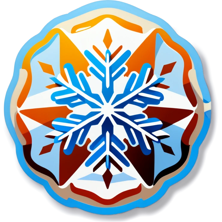 waffle with beautiful snowflake design  emoji