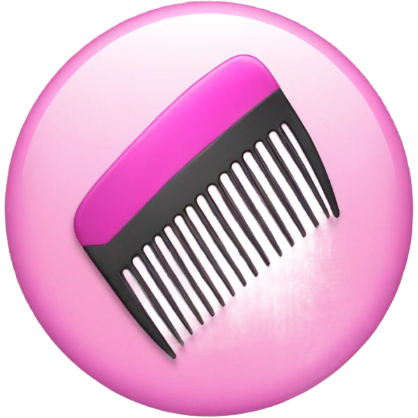 Pink comb emoji