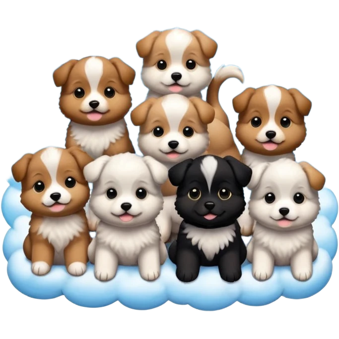 Cielo de los perritos emoji